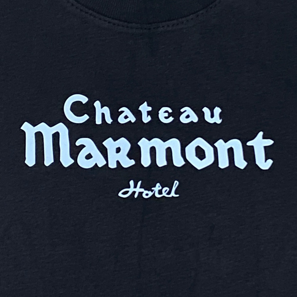 Chateau Marmont Hotel black baby tee - Picture 3 of 6
